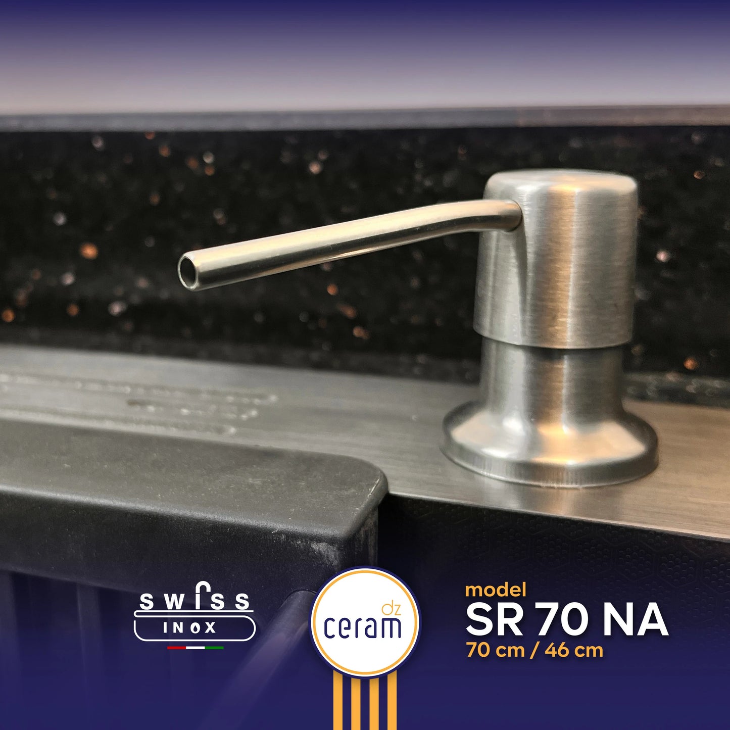 EVIER SWISS INOX SR 70 N+ nano