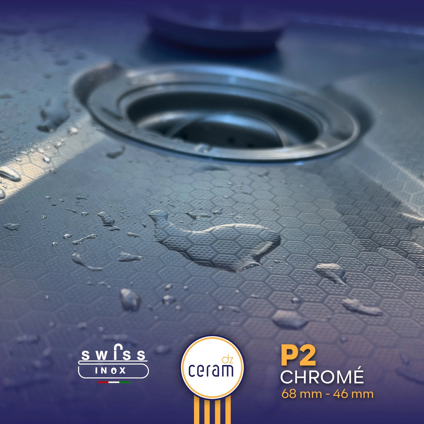 Evier Piano 2 boutons Chromer - SWISS INOX
