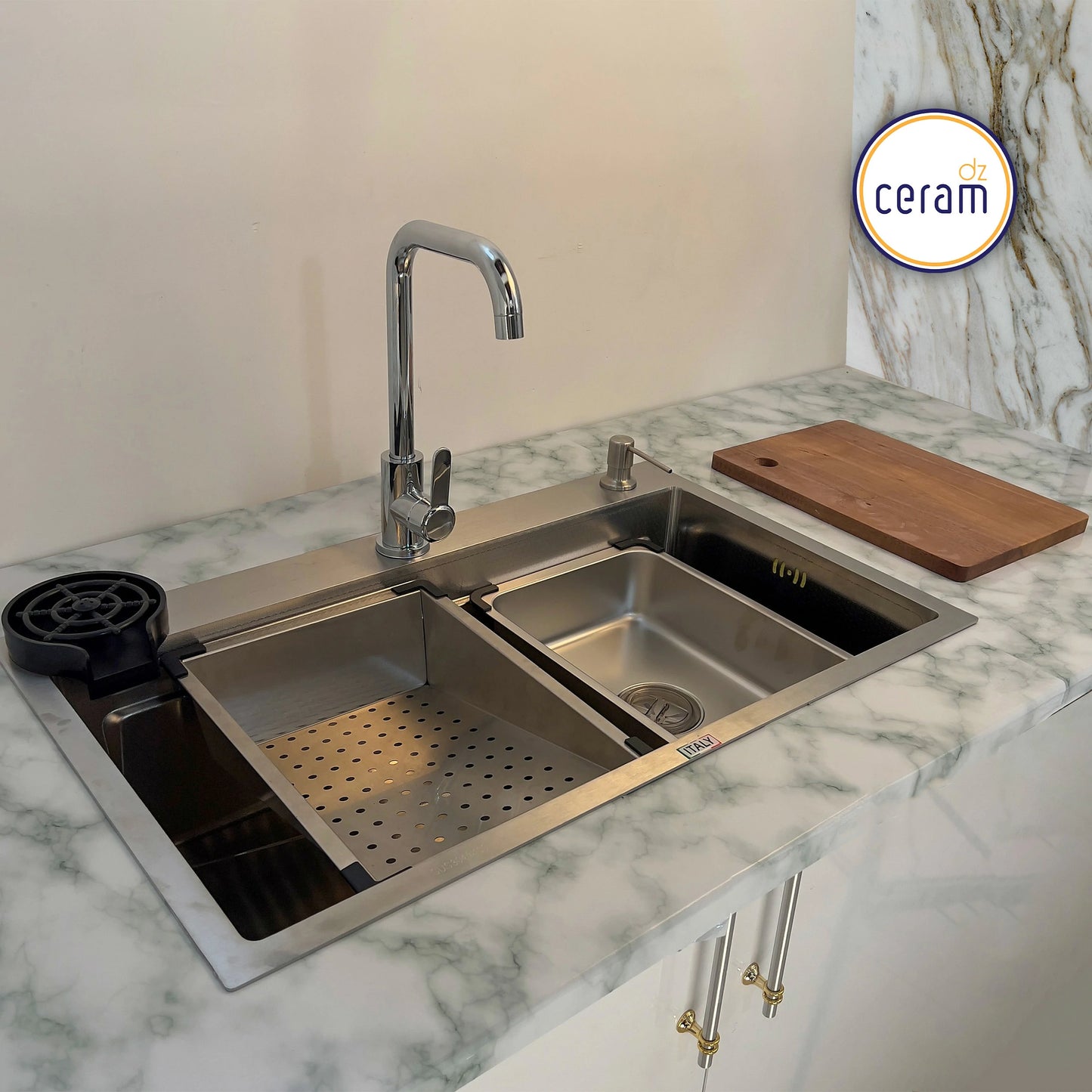 Mécanisme Cuivre --SWISS INOX -- Piano 75x46cm Chromer - NANO