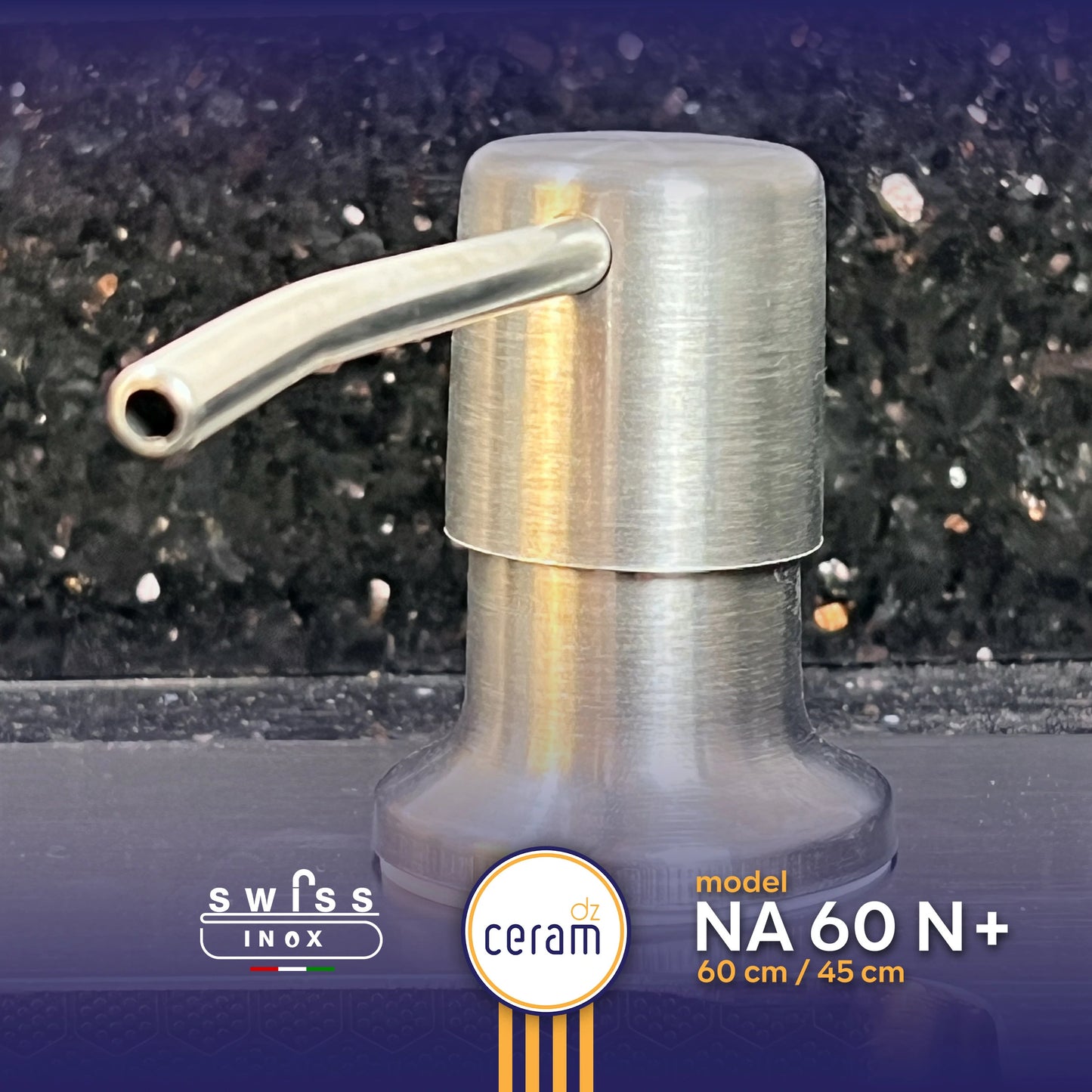 EVIER SWISS INOX NANO 60/45 N+