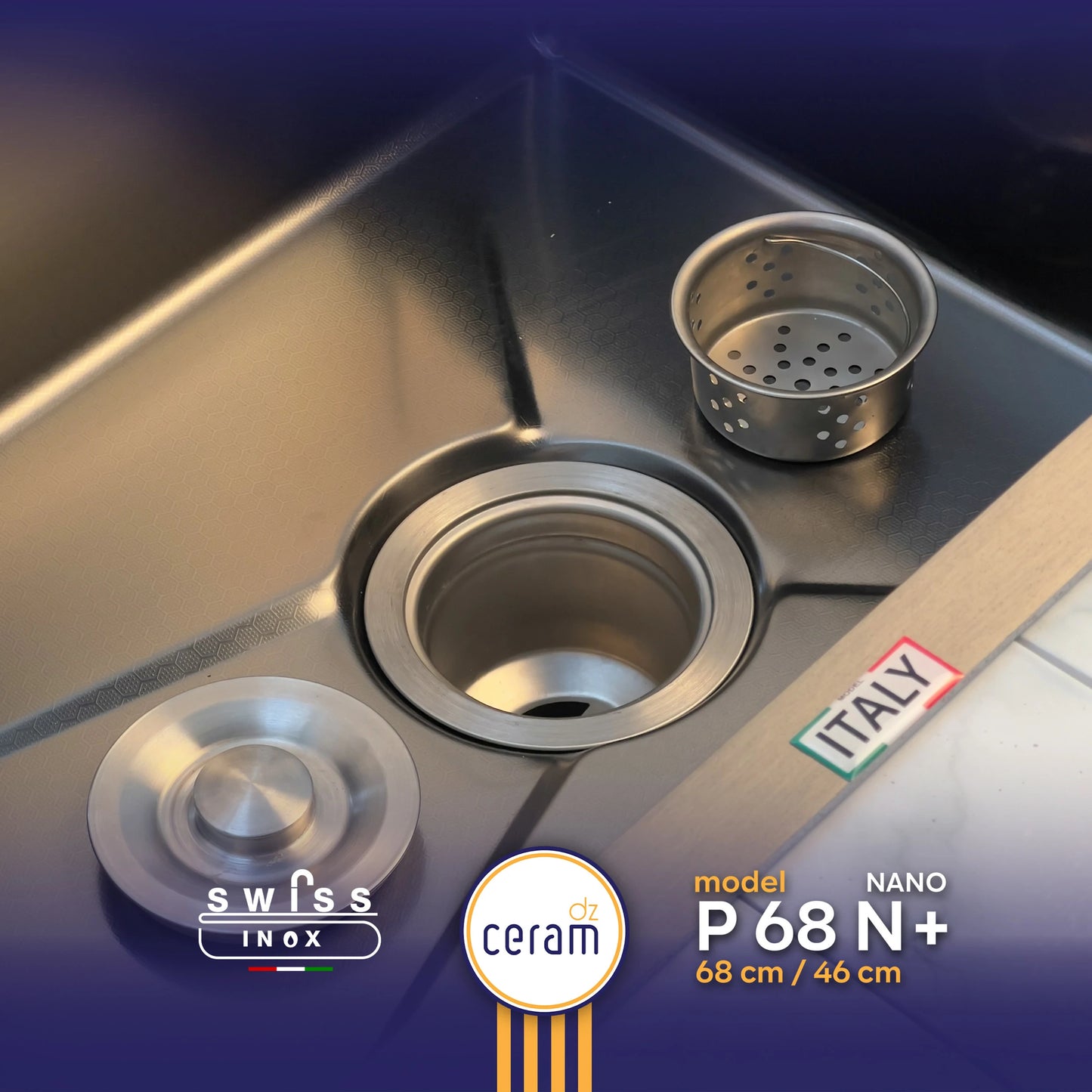 EVIER SWISS INOX P68 NANO