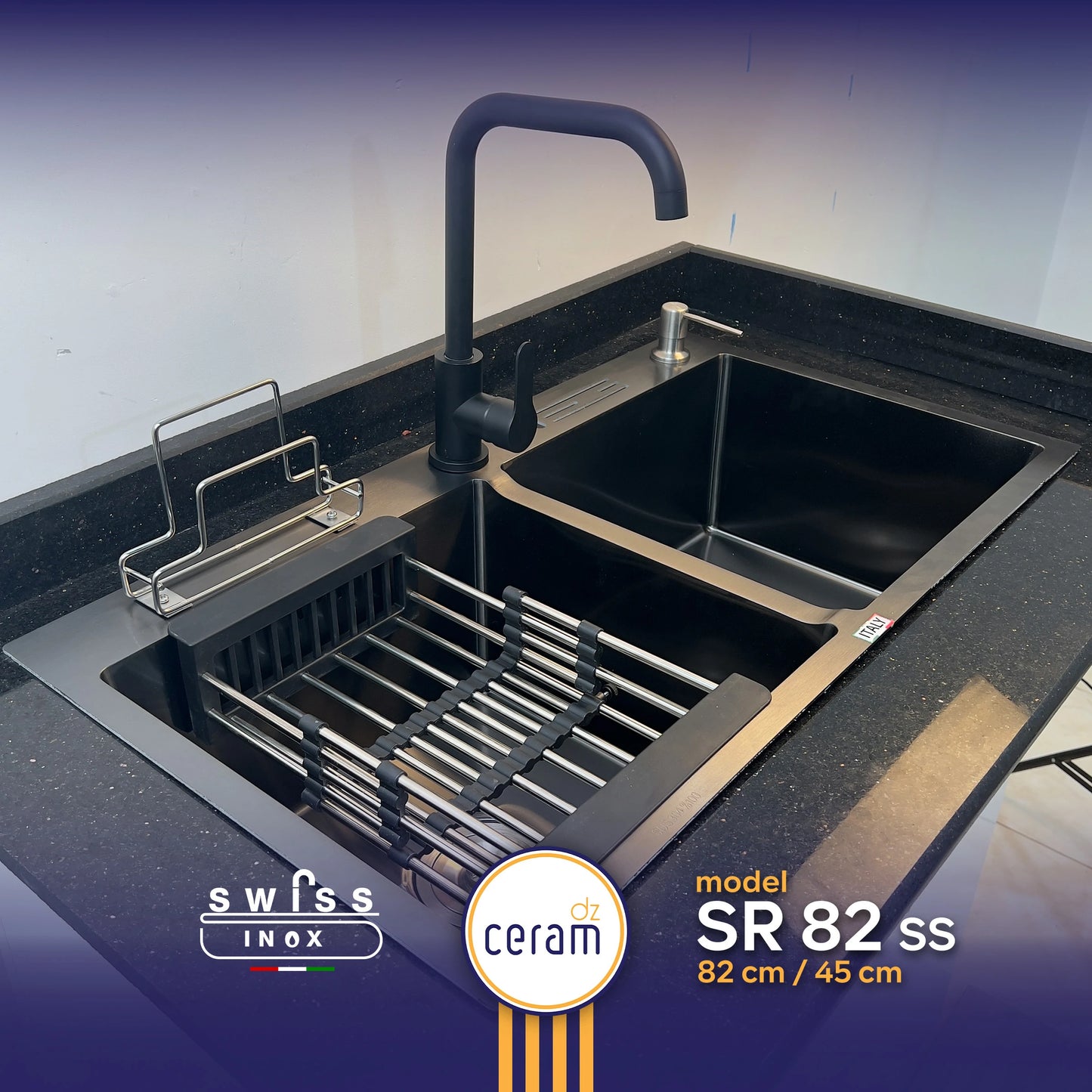 EVIER SWISS INOX 304SR N+