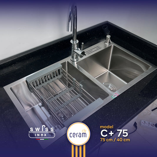 EVIER SWISS INOX 75 C+
