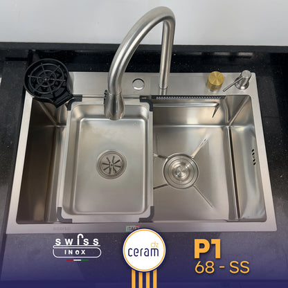 EVIER SWISS INOX P1 68 SS
