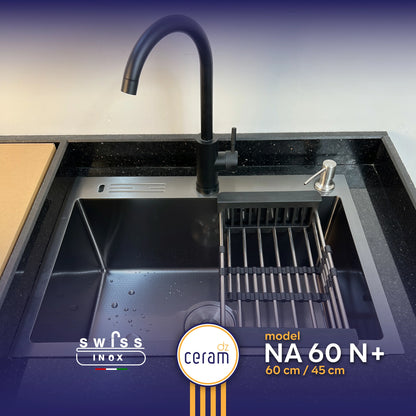 EVIER SWISS INOX NANO 60/45 N+