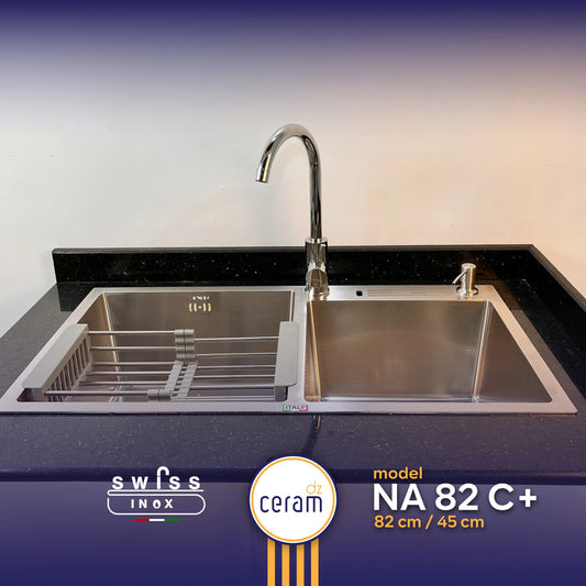 EVIER SWISS INOX 82-45C+ NANO TECHNO