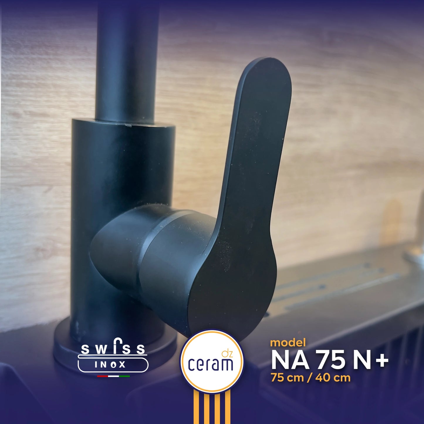 EVIER SWISS INOX 304 75 NANO N+