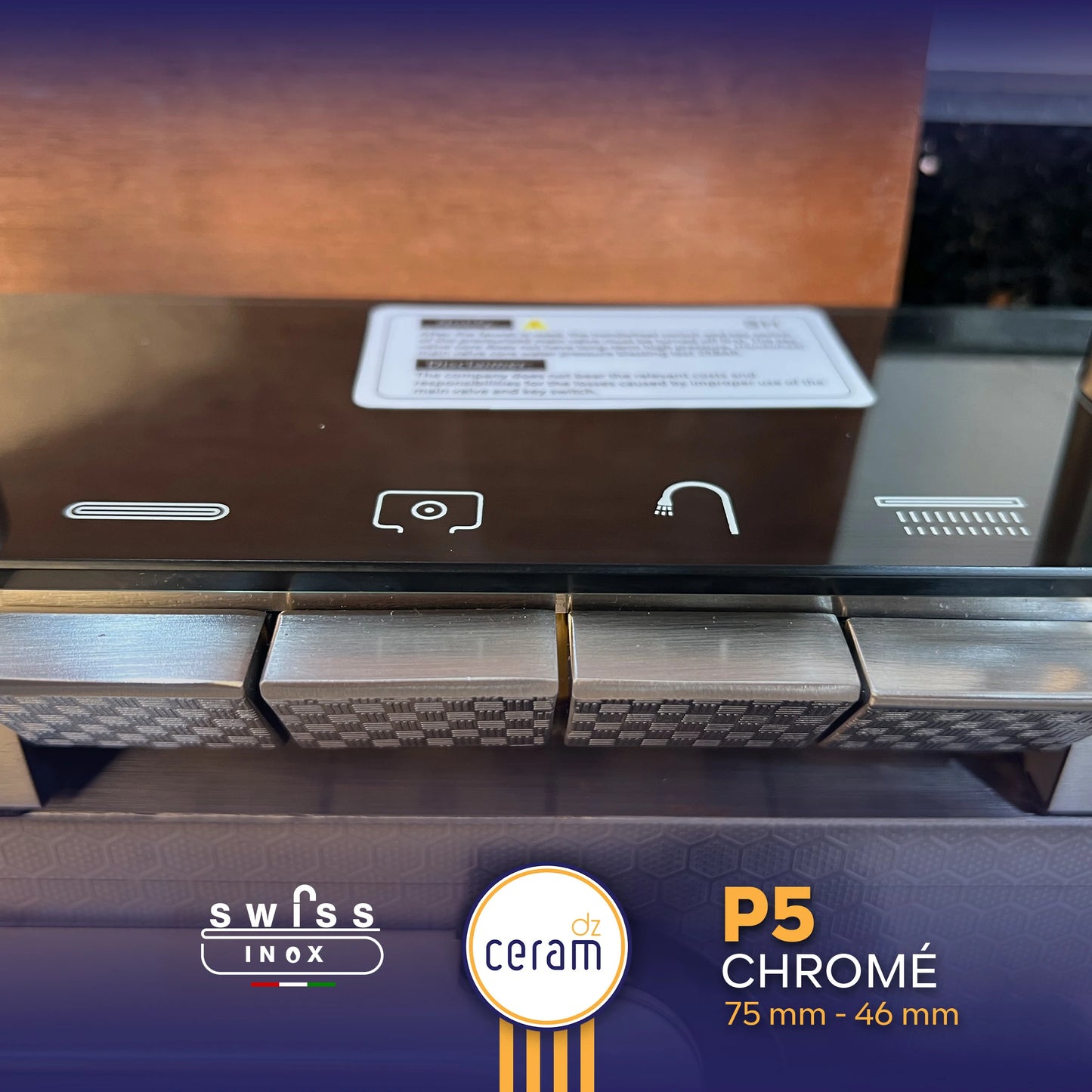 EVIER PIANO  5 BOUTTONS  Swiss Inox
