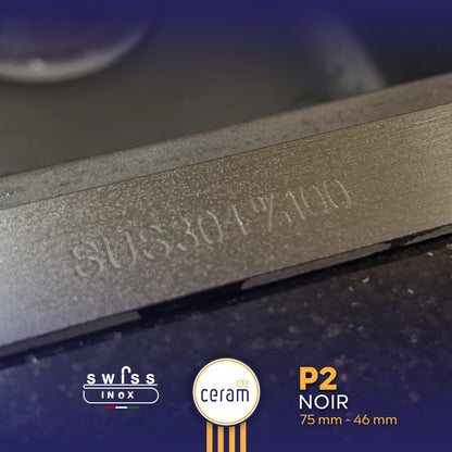 EVIER PIANO 2 BOUTTONS SWISS INOX AVEC NANO