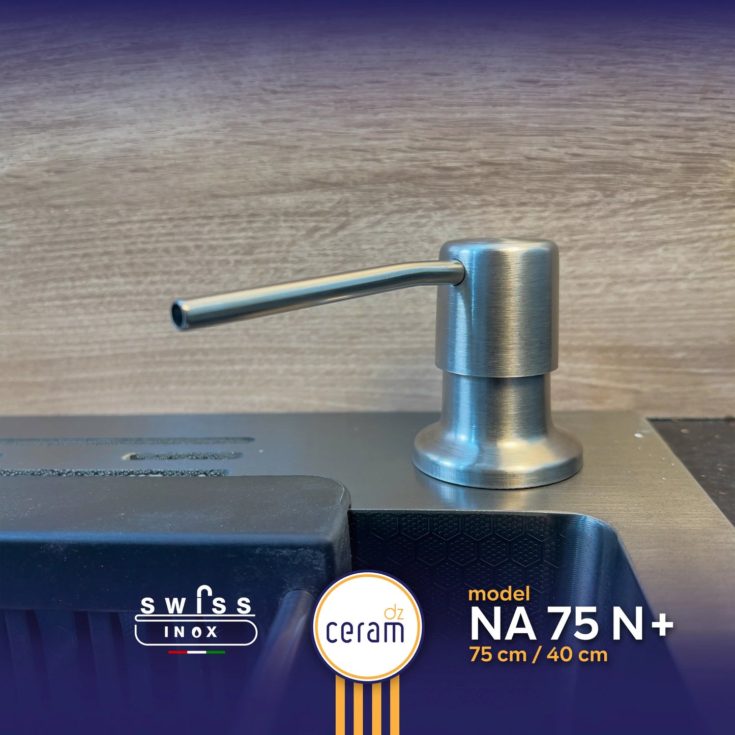 EVIER SWISS INOX 304 75 NANO N+