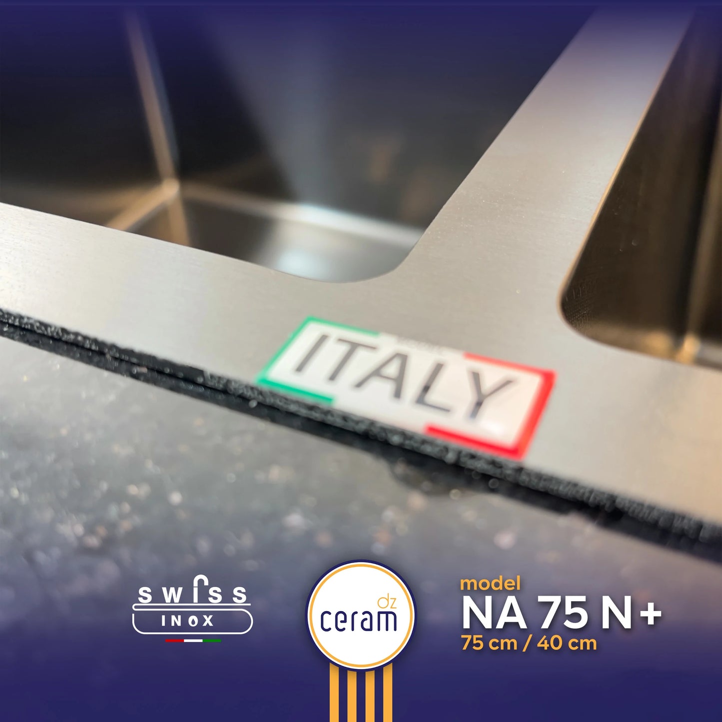 EVIER SWISS INOX 304 75 NANO N+