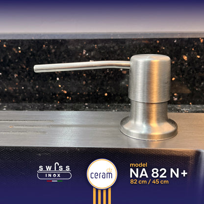 EVIER SWISS INOX NANO 82x45 NOIR