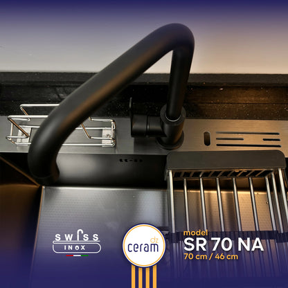 EVIER SWISS INOX SR 70 N+ nano