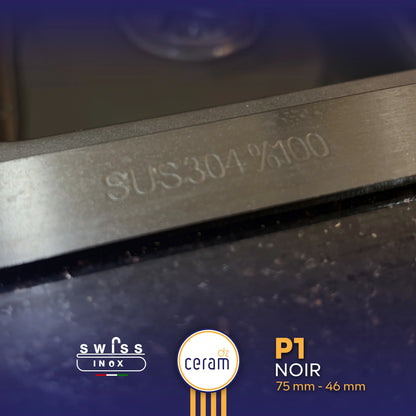 EVIER SWISS INOX P1 NOIR INOX 304 NANO
