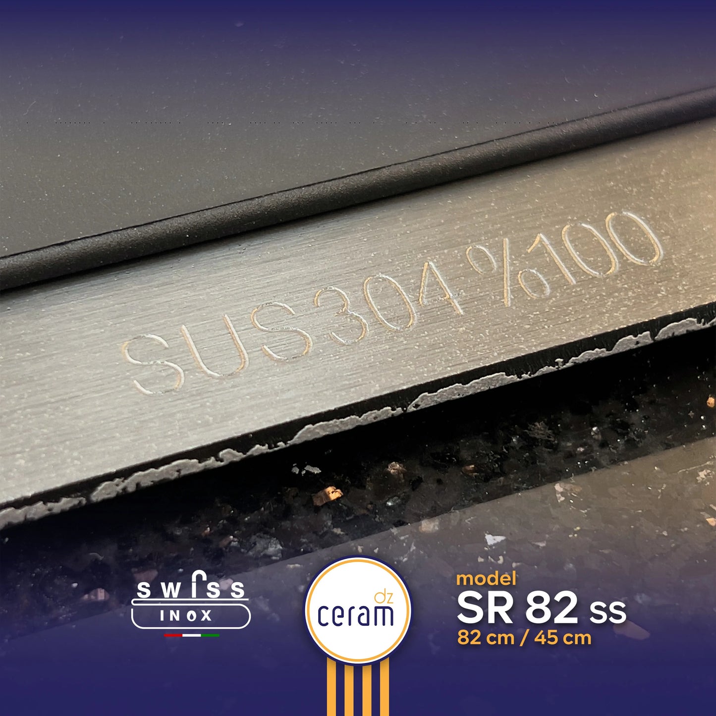 EVIER SWISS INOX 304SR N+