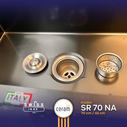 EVIER SWISS INOX SR 70 N+ nano