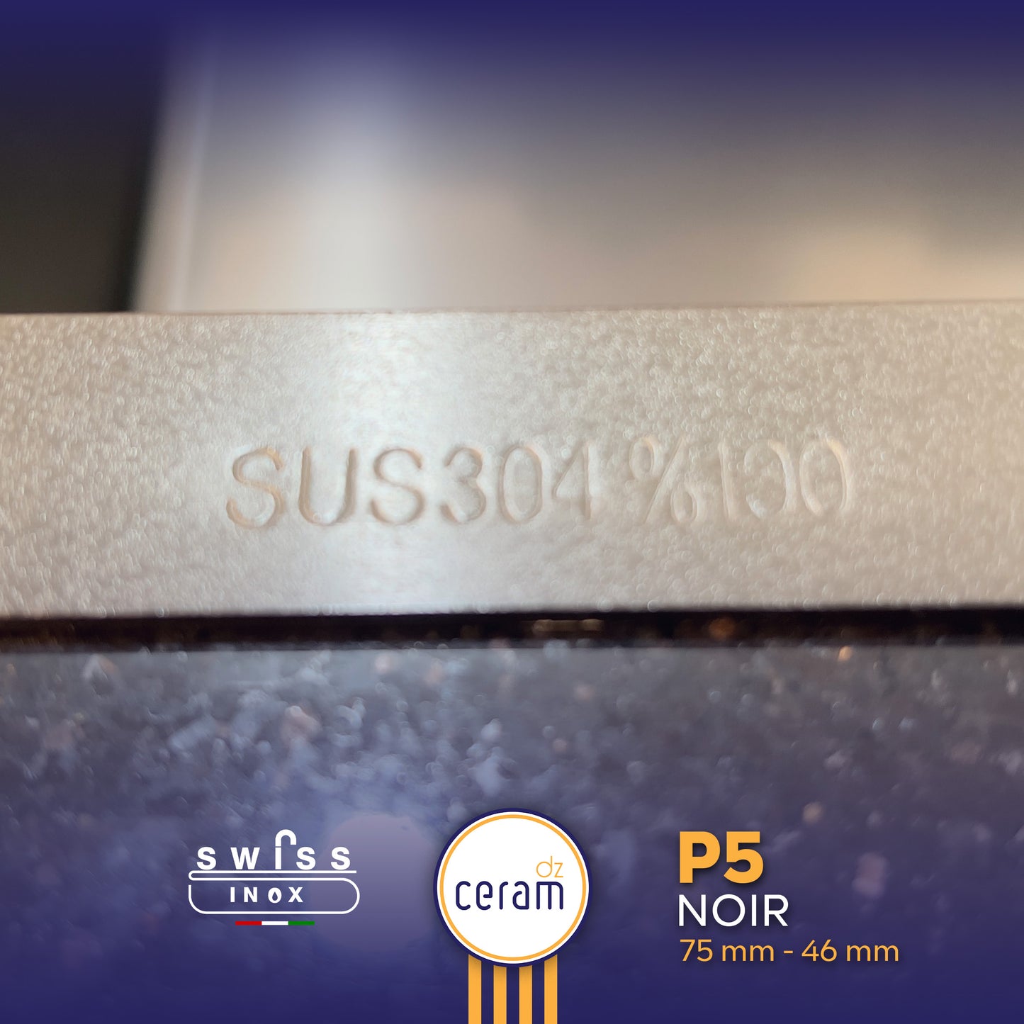 Evier piano 5 boutons swiss inox حوض مطبخ بيانو بخمسة مقابض
