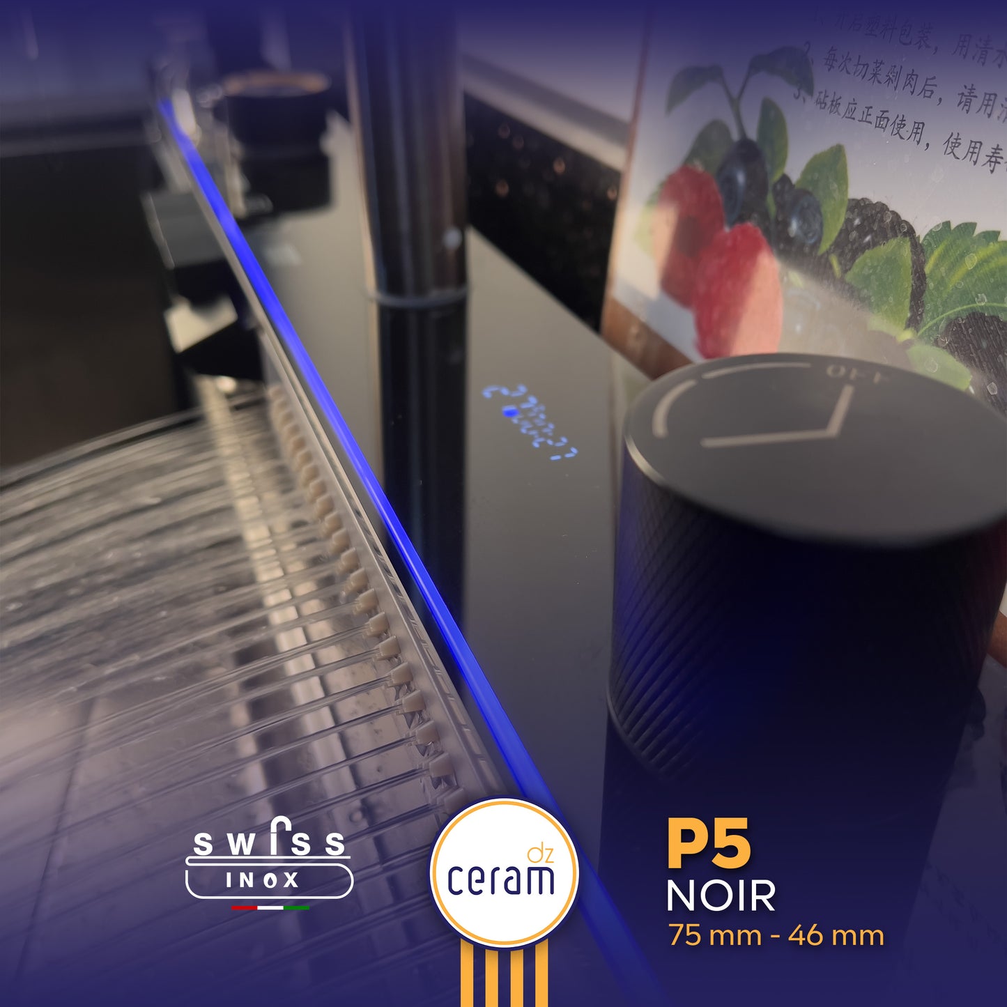 Evier piano 5 boutons swiss inox حوض مطبخ بيانو بخمسة مقابض