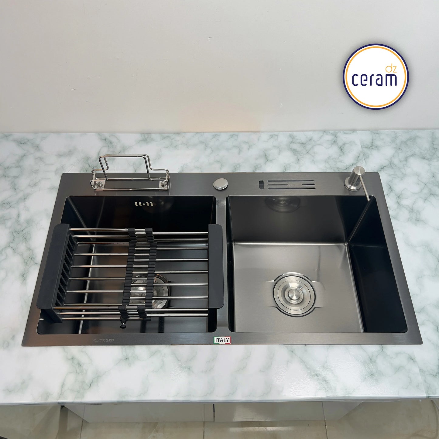 Mécanisme Cuivre --SWISS INOX -- 82x45cm avec serviette Noire