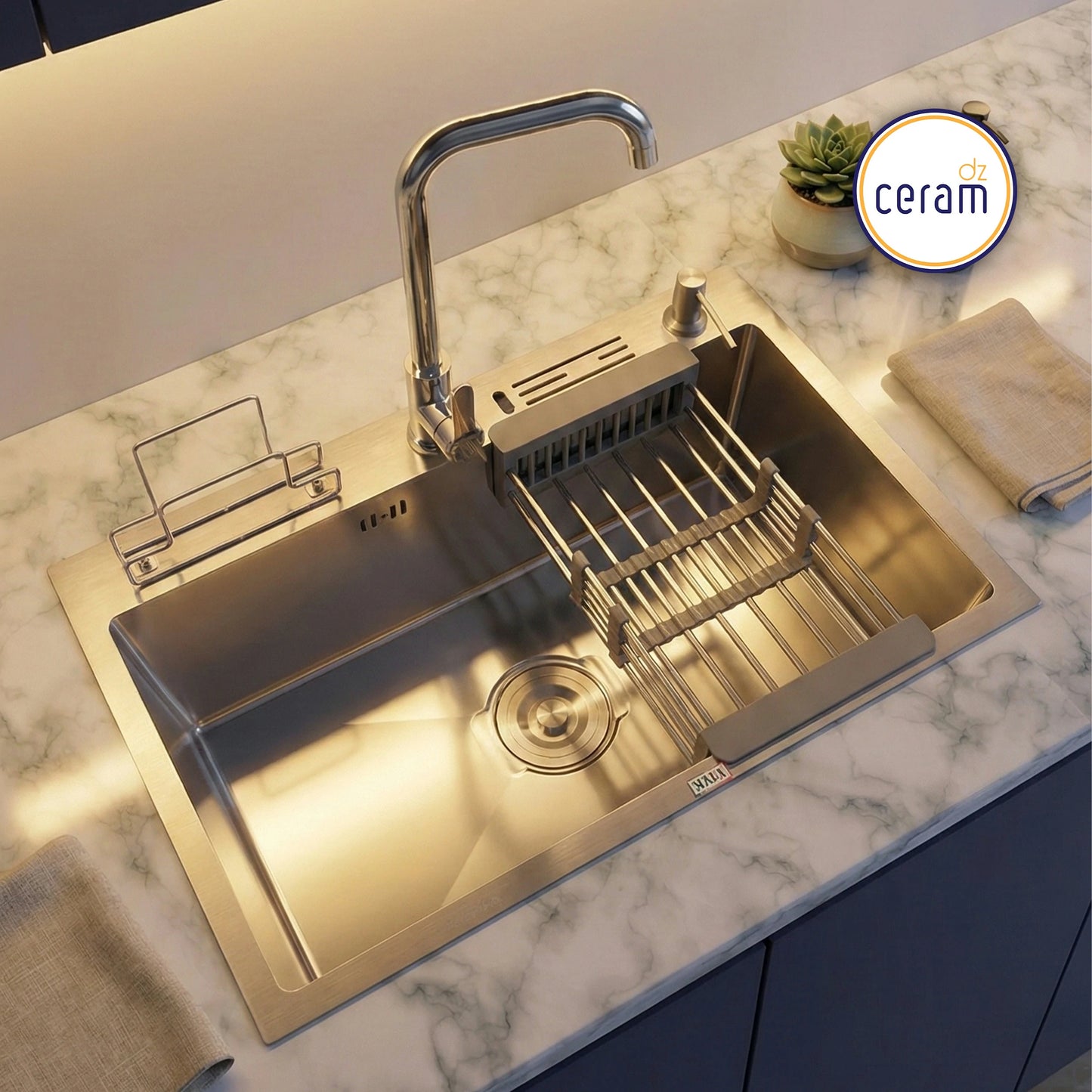 Mécanisme Cuivre --SWISS INOX -- 70x46 cm Chromer NANO