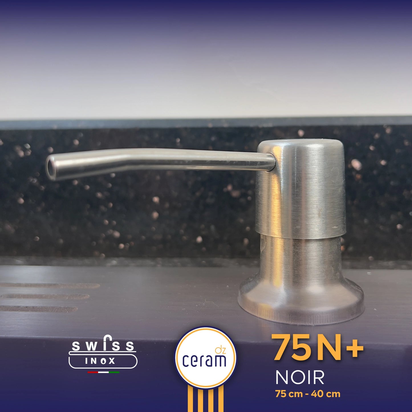 EVIER SWISS INOX 75N+