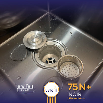 EVIER SWISS INOX 75N+
