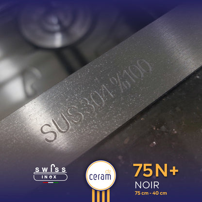EVIER SWISS INOX 75N+