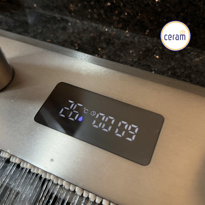 Evier PIANO 2 Bouttons SWISS-INOX Noire AVEC NANO