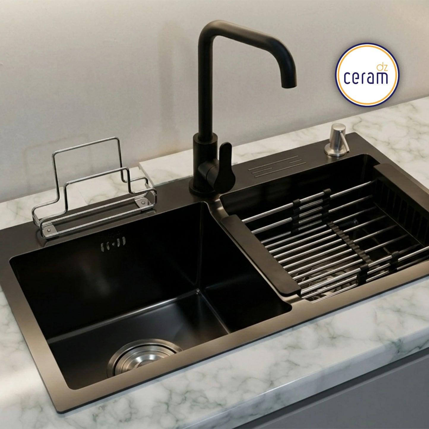Mécanisme Cuivre --SWISS INOX -- 75x40 Noire