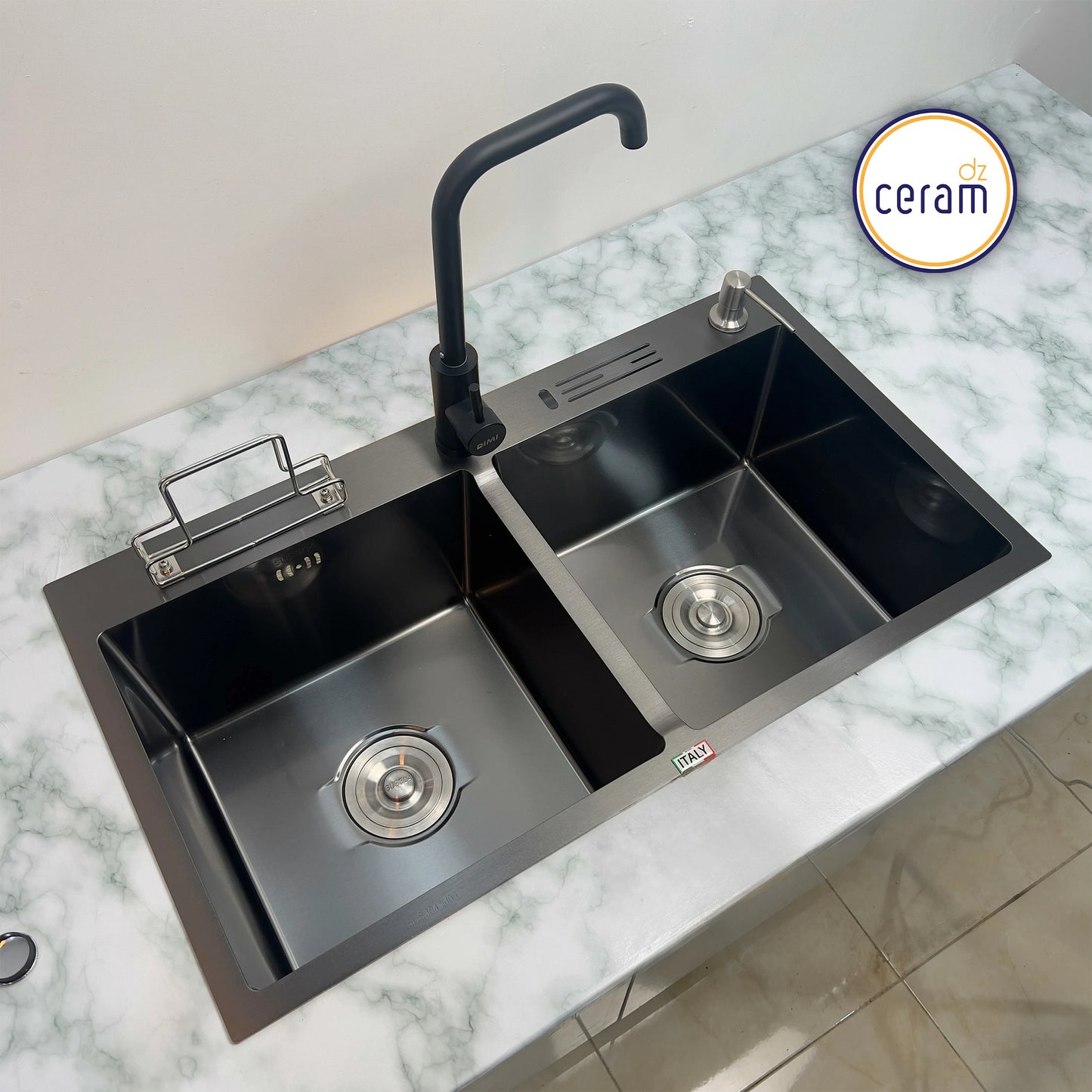 Mécanisme Cuivre --SWISS INOX -- 82x45cm avec serviette Noire