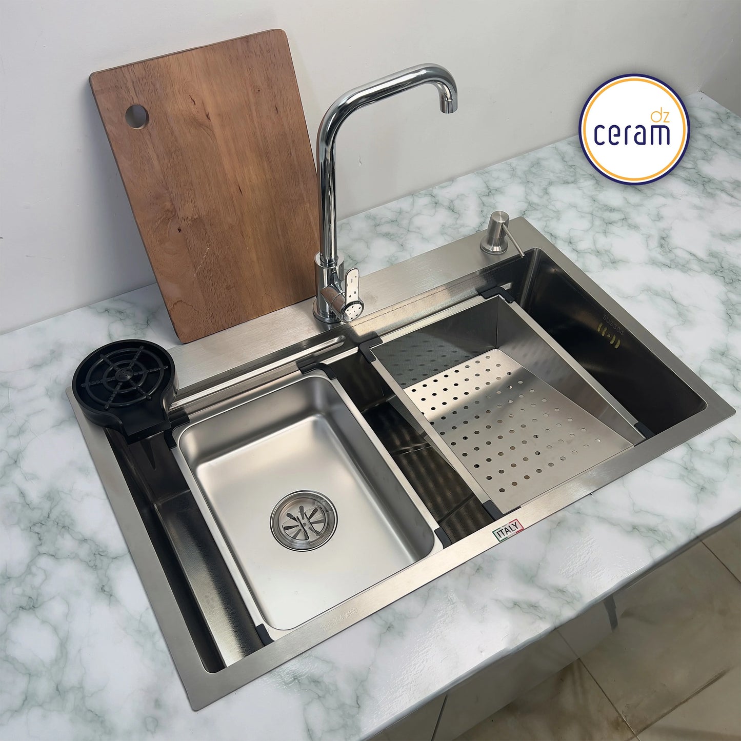 Mécanisme Cuivre --SWISS INOX -- Piano 75x46cm Chromer - NANO