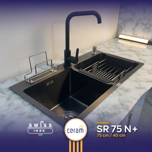 EVIER SWISS INOX SR 75 N+