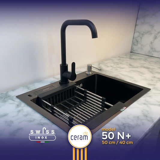 EVIER SWISS INOX 304 50 N+ NANO