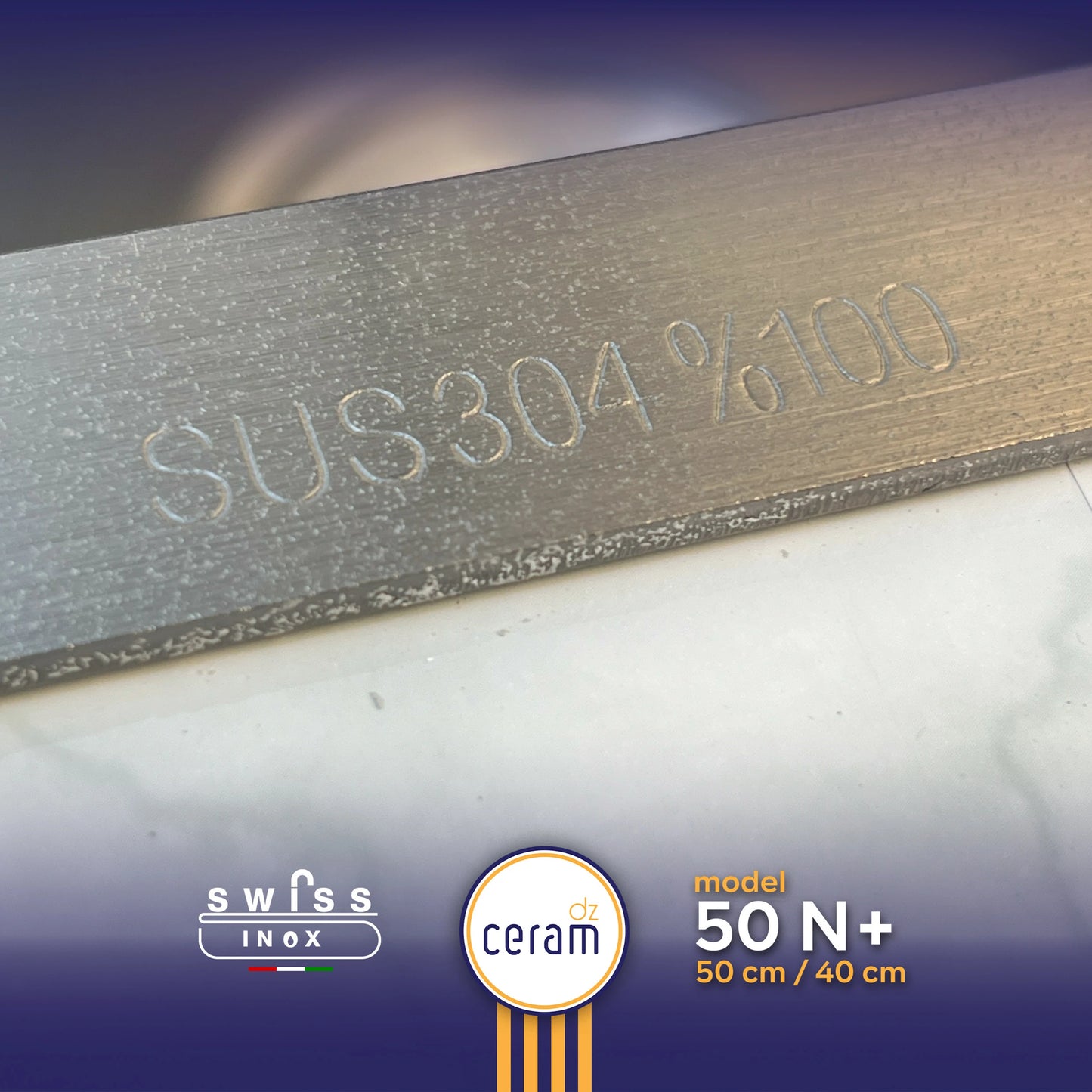 EVIER SWISS INOX 304 50 N+ NANO