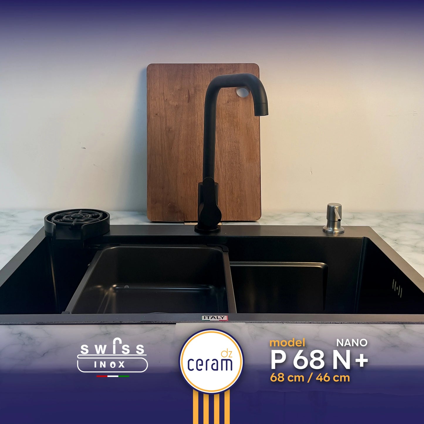 EVIER SWISS INOX P68 NANO