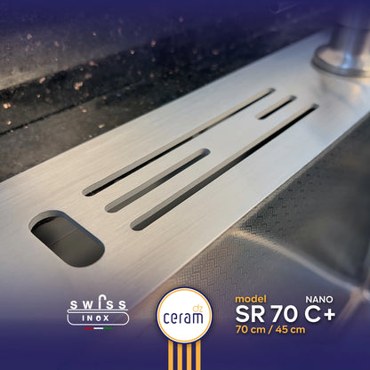 EVIER SWISS INOX 70-45 C+ NANO