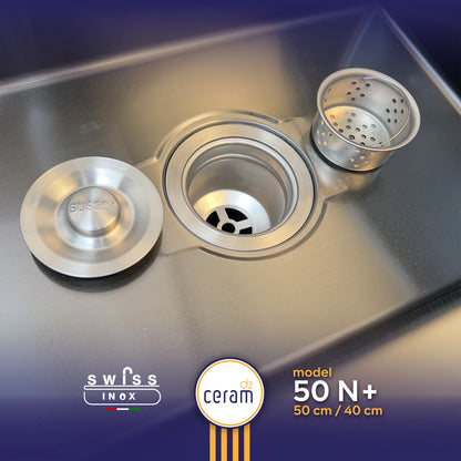 EVIER SWISS INOX 304 50 N+ NANO