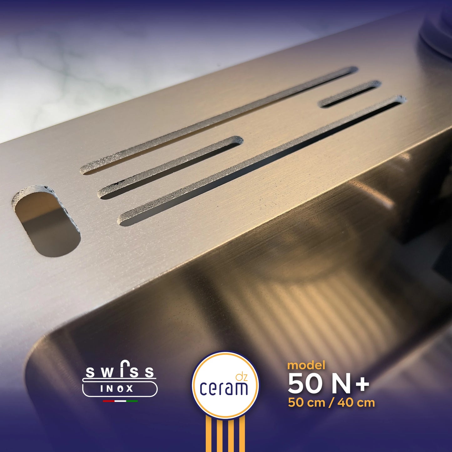 EVIER SWISS INOX 304 50 N+ NANO