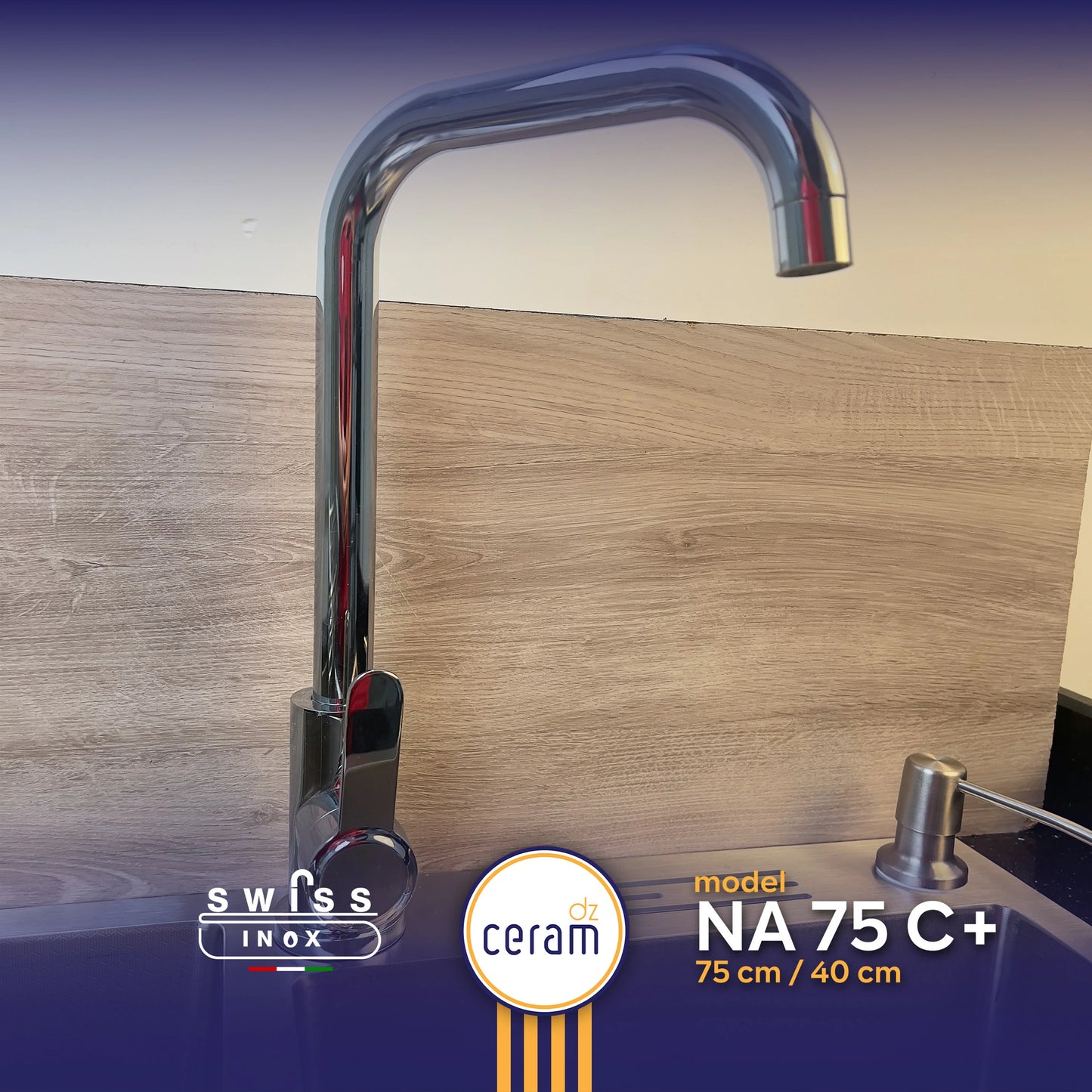 EVIER SWISS INOX na 75 C+ NANO