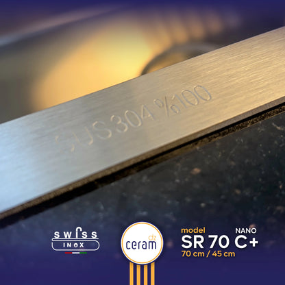 EVIER SWISS INOX 70-45 C+ NANO