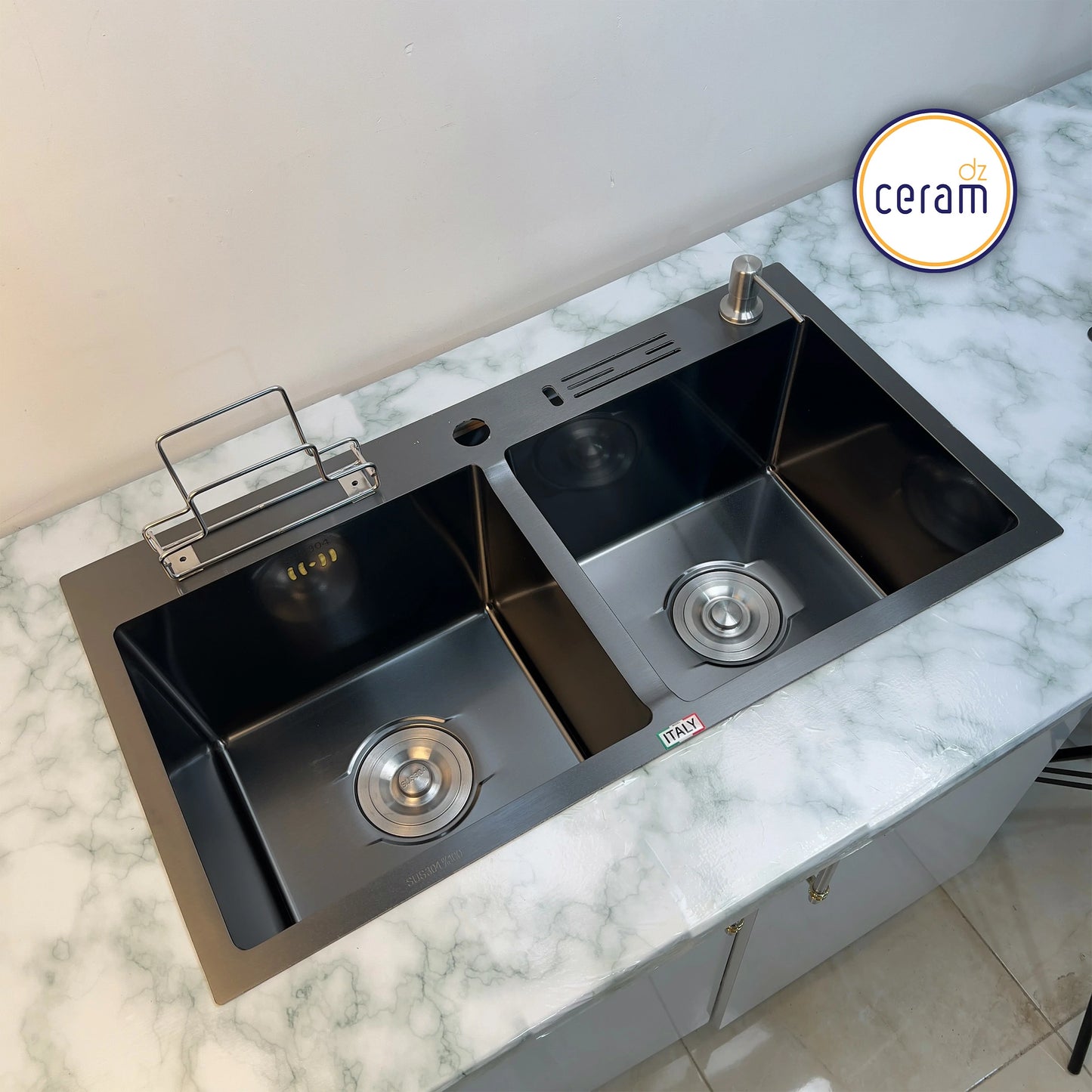 Mécanisme Cuivre --SWISS INOX -- 75x40 Noire