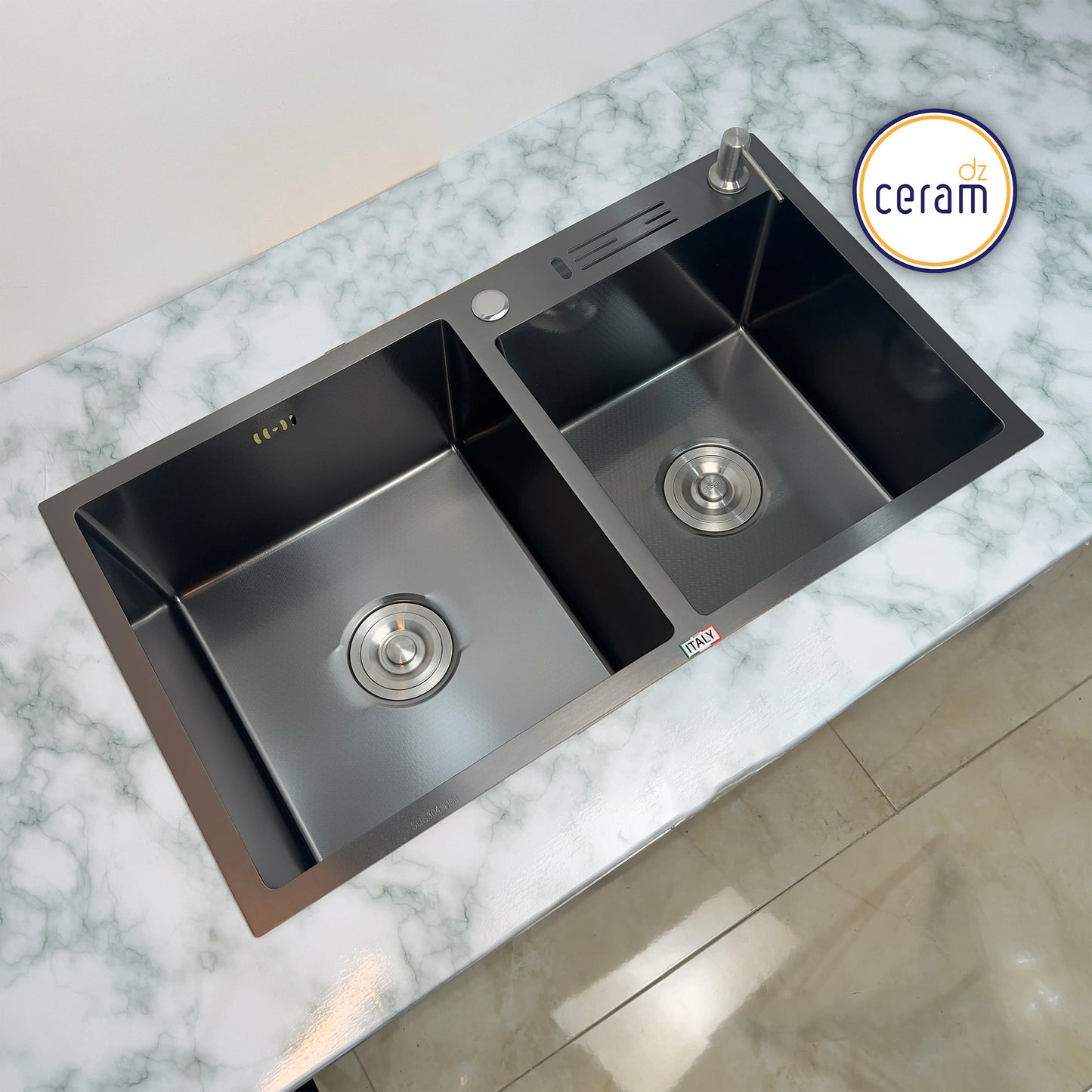 Mécanisme Cuivre --SWISS INOX -- 82x45ِ cm NANO NOIR