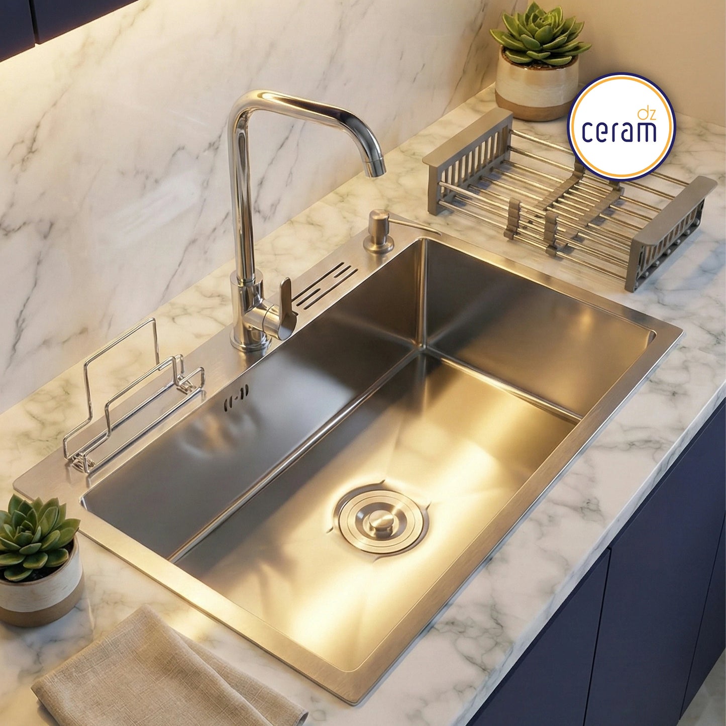 Mécanisme Cuivre --SWISS INOX -- 70x46 cm Chromer NANO