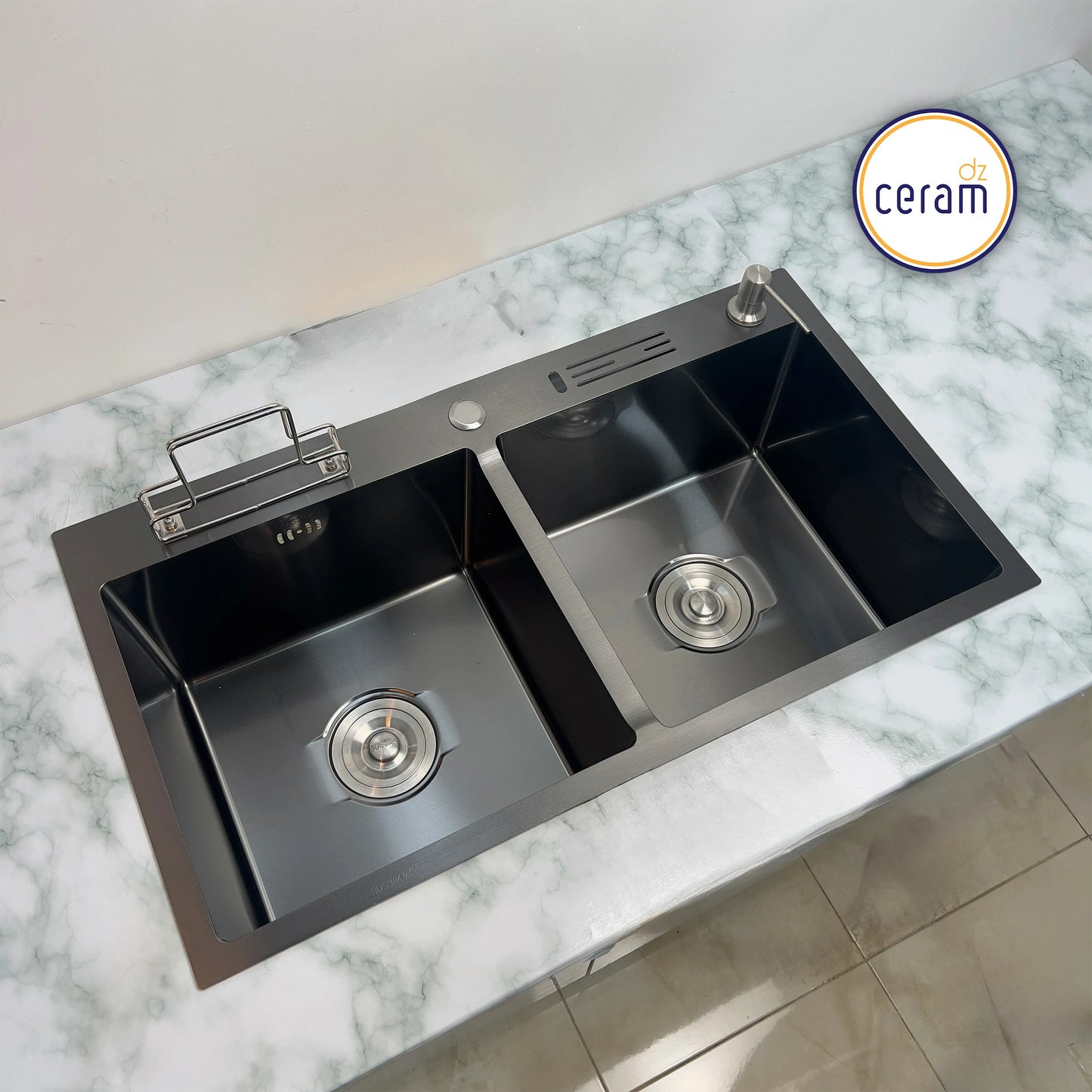 Mécanisme Cuivre --SWISS INOX -- 82x45cm avec serviette Noire