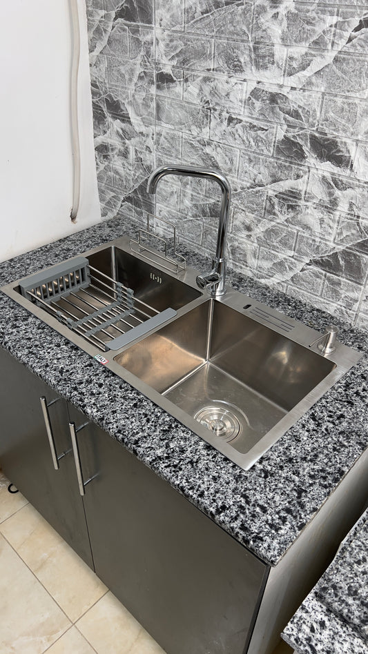 Mécanisme Cuivre --SWISS INOX -- 82x45 cm NANO Chromer avec Porte Serviette