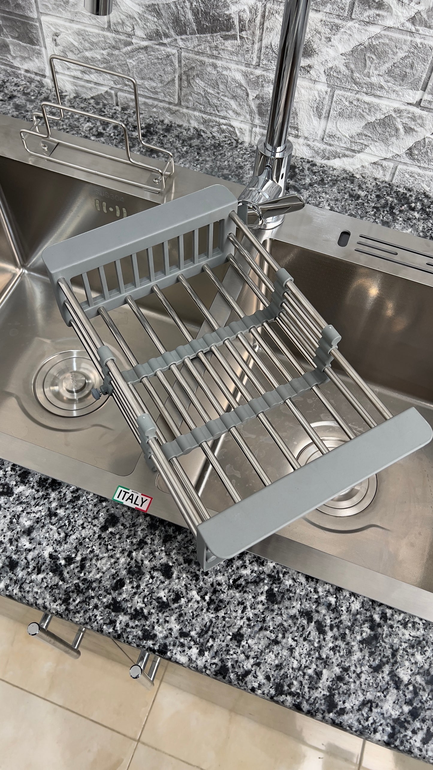 Mécanisme Cuivre --SWISS INOX -- 82x45 cm NANO Chromer avec Porte Serviette