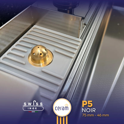 Evier piano 5 boutons swiss inox حوض مطبخ بيانو بخمسة مقابض